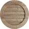 Ekena Millwork Timberthane Rough Sawn Round Faux Wood Non-Functional Gable Vent, Primed Tan, 33"W x 33"H GVURRO33DRSPR - alternate 1